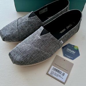 Tom’s Black Speckled Linen Alpargatas